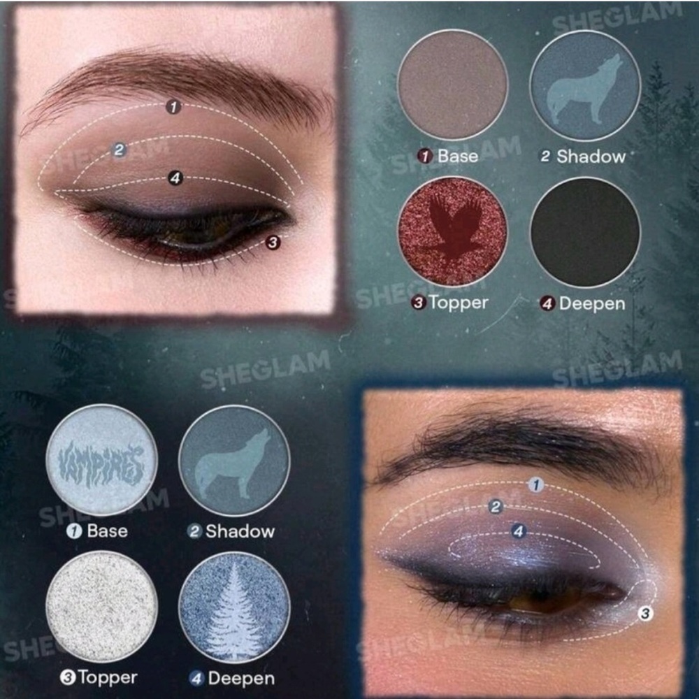 SHEGLAM Twilight Saga Eternal Love Palette, Vamp Highlighter and Lip Tint - Picture 4 of 10